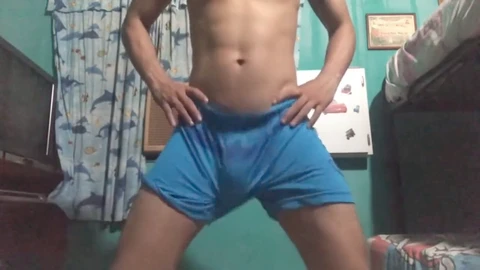 Erotic Desi guy with a huge cock jerks off